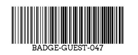 Badge barcode Штрих-код значка