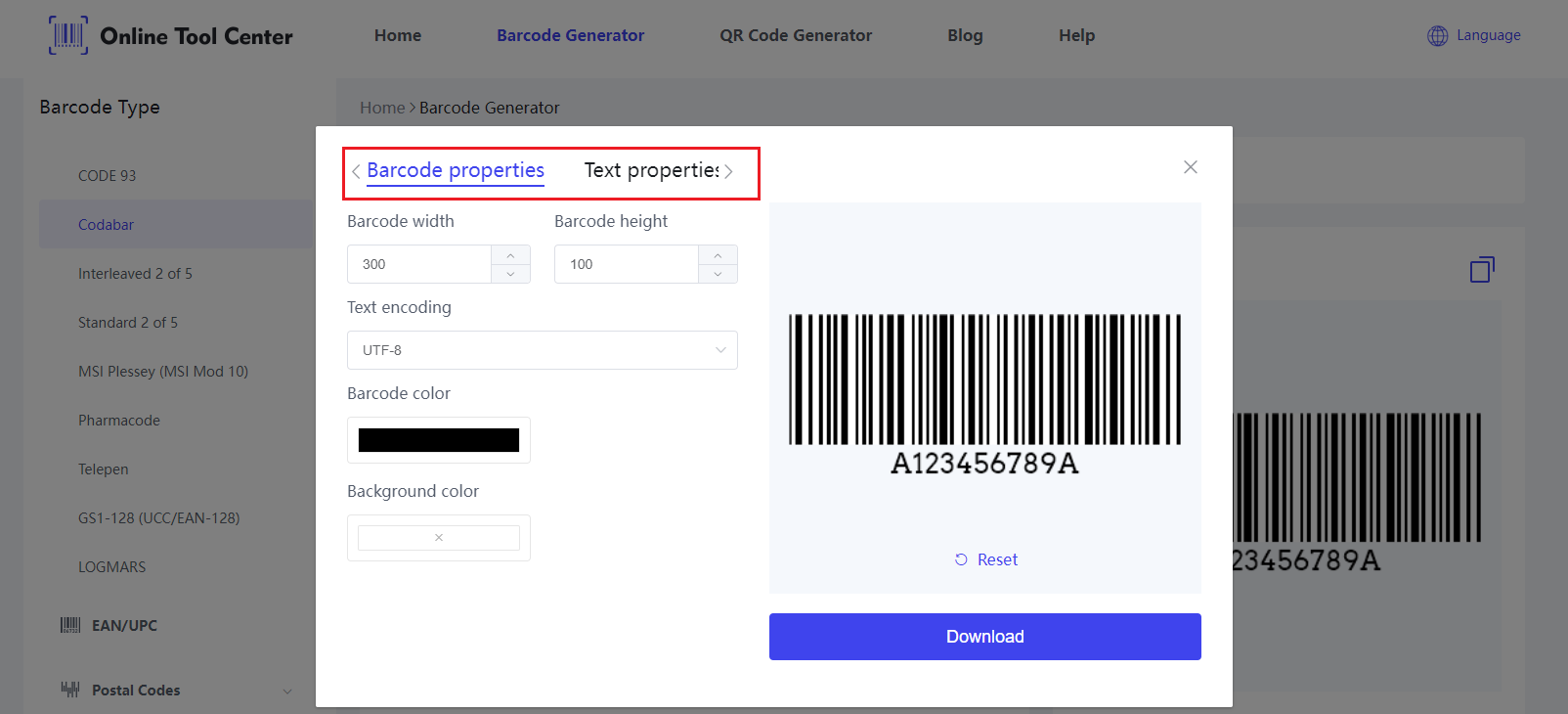 Налаштувати Codabar Barcode.png