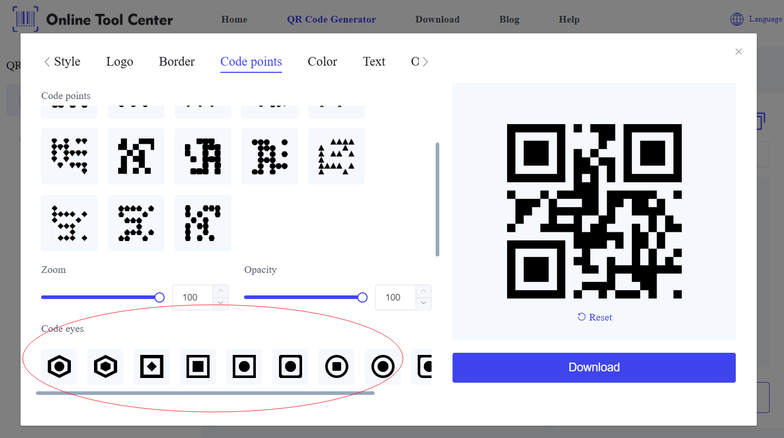 створює шаблони пошуку коду qr.png