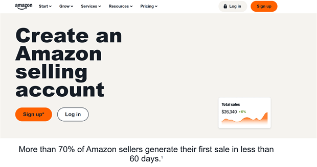 обліковий запис продавця Amazon