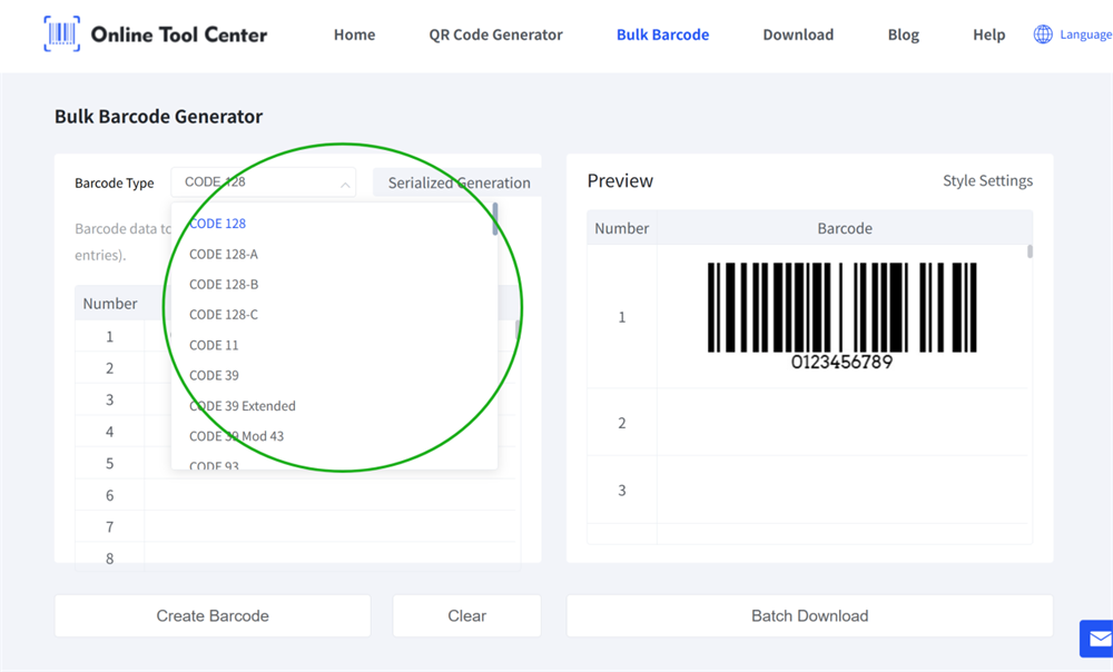 bulk barcode generator генератор штрих-кодів
