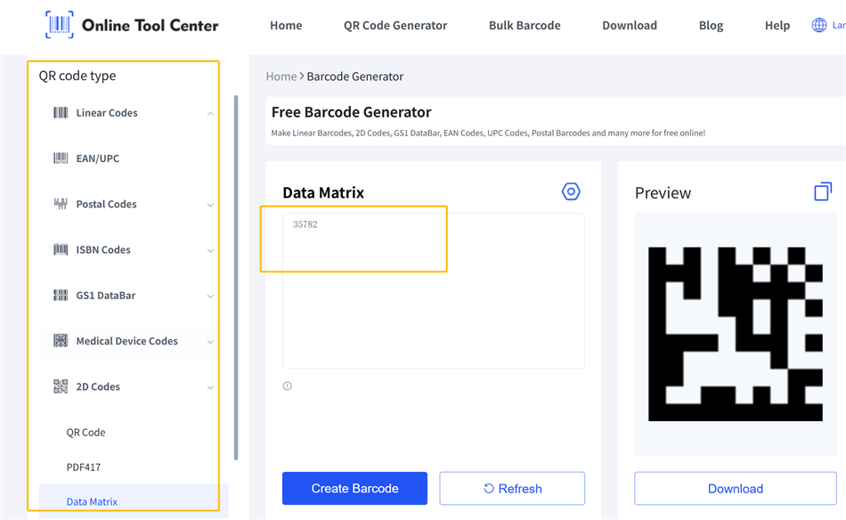 Генератор кодів DataMatrix