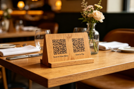 подвійні QR-коди в ресторані