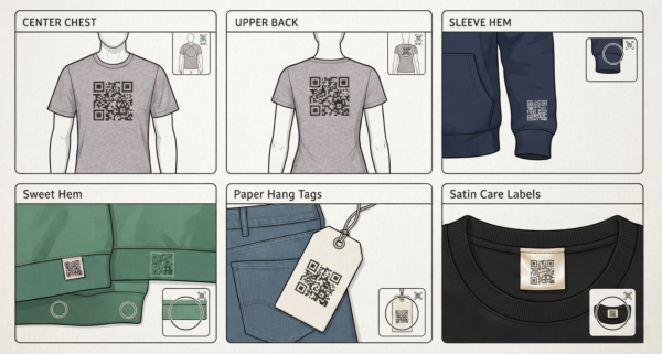 qr code on clothi QR-код на одязі