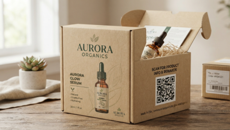 qr code on product packagi QR-код на упаковці продукту
