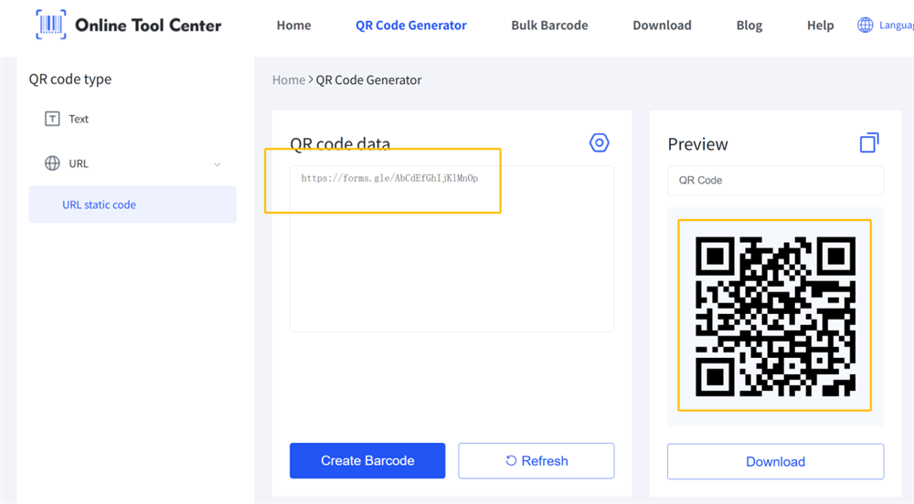 make qr code for registration form зробити QR-код для реєстраційної форми
